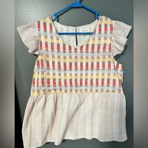 ROOLEE embroidered top - size M